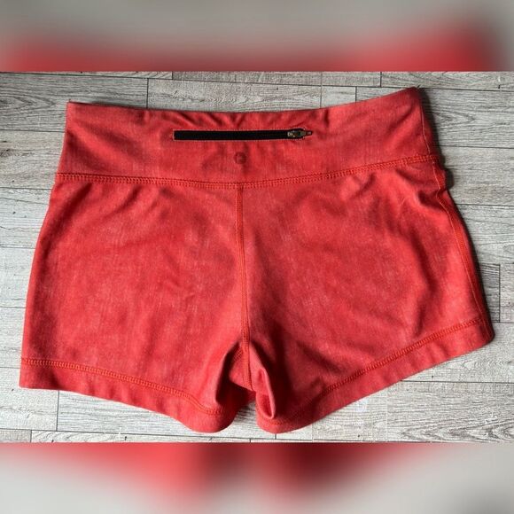 Retro, Upcycled, Upside Down Smiley, Active Micro Shorts - Picture 5 of 13